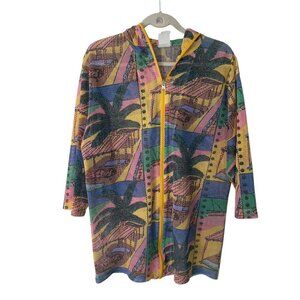 Done Art And Design Vintage 1990s Womens Jacket Size Small Multicolor Full Zip